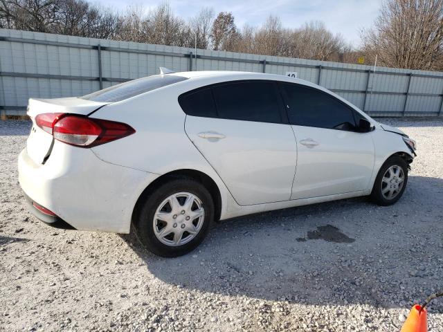 3KPFK4A72JE218599 - 2018 KIA FORTE LX WHITE photo 3