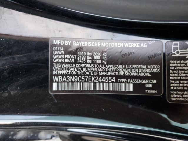 WBA3N9C57EK244554 - 2014 BMW 428 XI BLUE photo 12