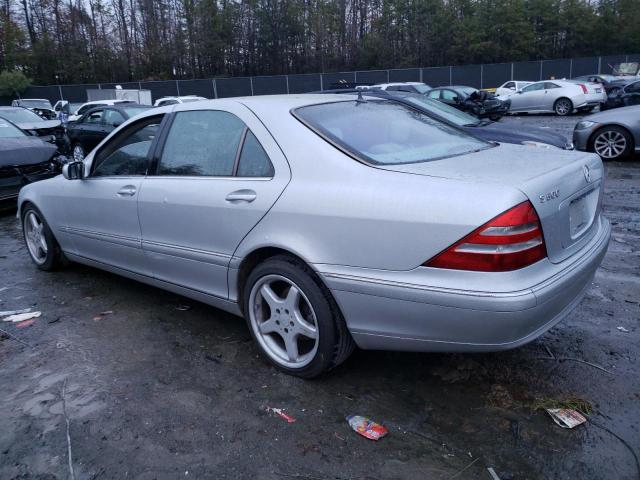 WDBNG75J81A189406 - 2001 MERCEDES-BENZ S500 500 SILVER photo 2