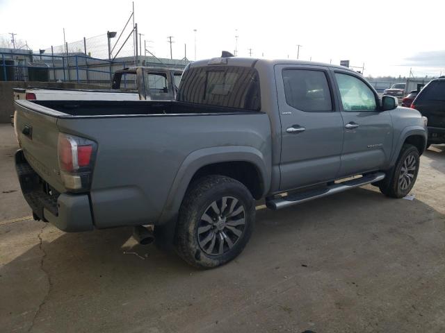 3TMGZ5AN3MM393779 - 2021 TOYOTA TACOMA DOUBLE CAB GRAY photo 3