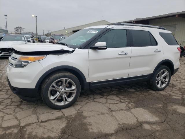 1FM5K8F83EGB11213 - 2014 FORD EXPLORER LIMITED WHITE photo 1