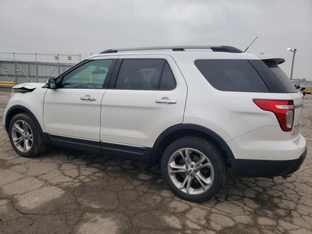 1FM5K8F83EGB11213 - 2014 FORD EXPLORER LIMITED WHITE photo 2