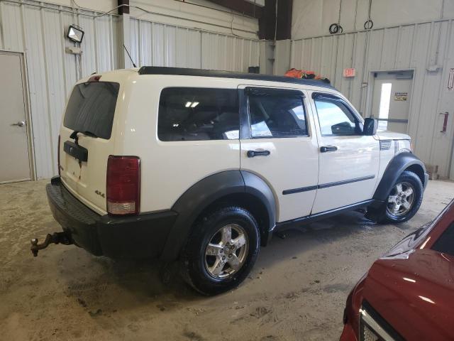 1D8GU28K17W657659 - 2007 DODGE NITRO SXT WHITE photo 3