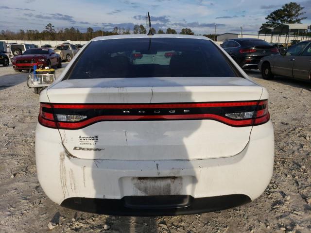 1C3CDFAA1GD505063 - 2016 DODGE DART SE WHITE photo 6