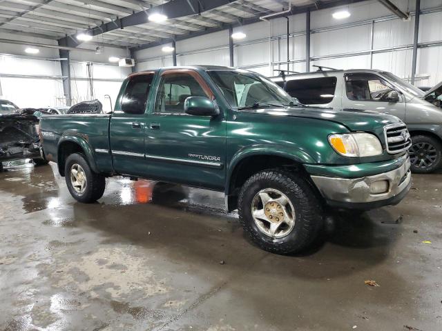 5TBBT4810YS010940 - 2000 TOYOTA TUNDRA ACCESS CAB LIMITED GREEN photo 4