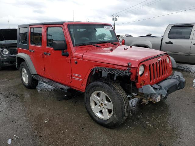 1J4BA3H14BL578764 - 2011 JEEP WRANGLER U SPORT Червоний фото 4