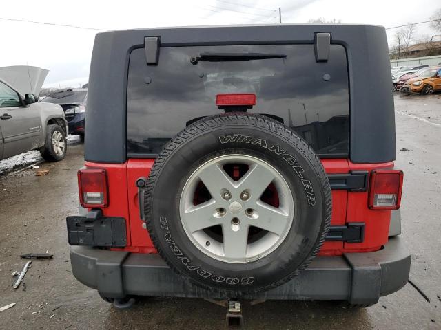 1J4BA3H14BL578764 - 2011 JEEP WRANGLER U SPORT Червоний фото 6