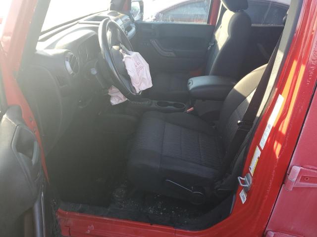 1J4BA3H14BL578764 - 2011 JEEP WRANGLER U SPORT RED photo 7