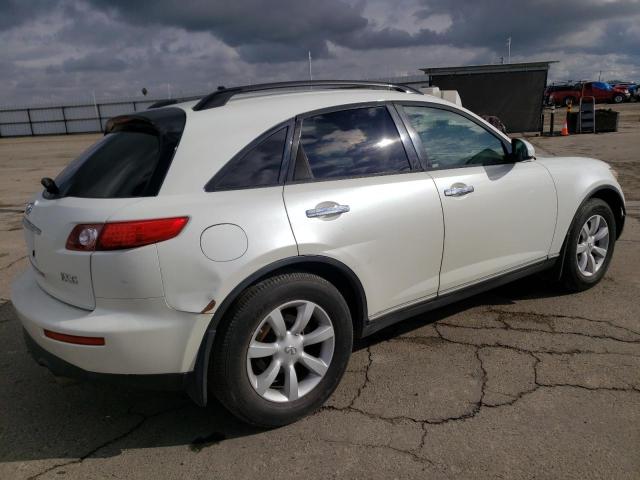 JNRAS08W95X220839 - 2005 INFINITI FX35 WHITE photo 3