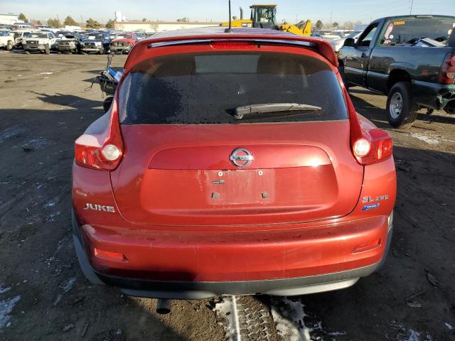 JN8AF5MV9CT124619 - 2012 NISSAN JUKE S RED photo 6