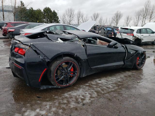 1G1YA2D7XK5107378 - 2019 CHEVROLET CORVETTE STINGRAY 1LT BLACK photo 3