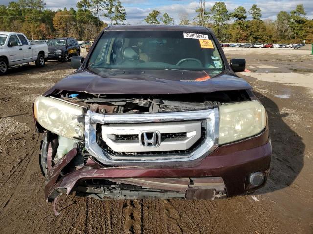 5FNYF3H2XAB016055 - 2010 HONDA PILOT LX BURGUNDY photo 5