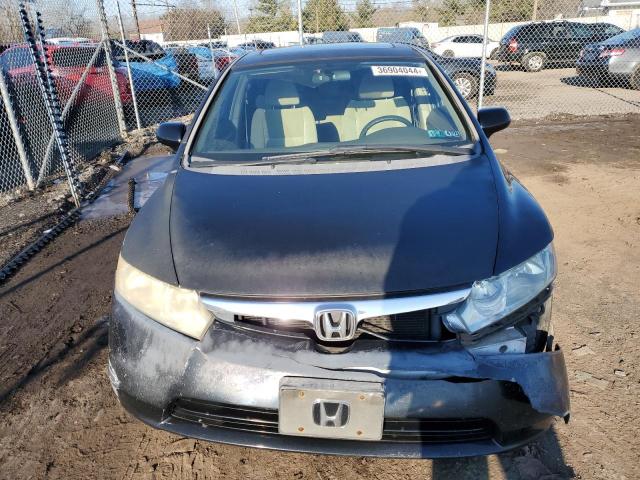 1HGFA16826L083465 - 2006 HONDA CIVIC EX BLACK photo 5