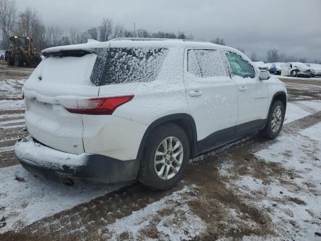 1GNEVGKW5KJ213869 - 2019 CHEVROLET TRAVERSE LT WHITE photo 3