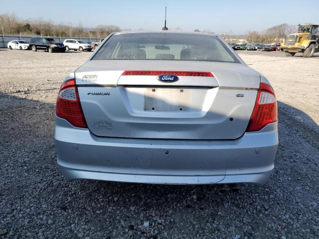 3FAHP0HA1CR296488 - 2012 FORD FUSION SE SILVER photo 6