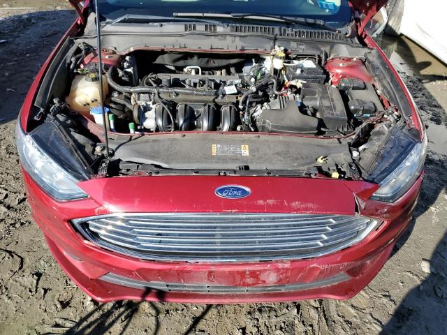 3FA6P0G77HR110439 - 2017 FORD FUSION S RED photo 11