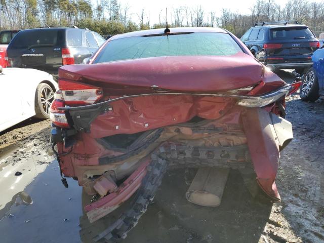 3FA6P0G77HR110439 - 2017 FORD FUSION S RED photo 6