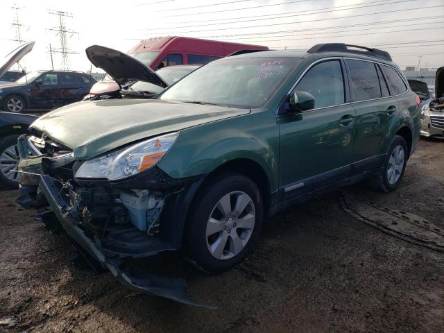 4S4BRCGCXB3344741 - 2011 SUBARU OUTBACK 2.5I PREMIUM GREEN photo 1