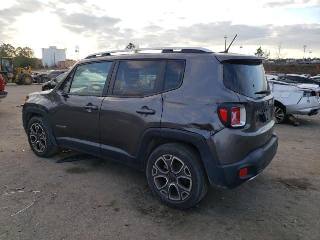 ZACCJADT5GPD18141 - 2016 JEEP RENEGADE LIMITED CHARCOAL photo 2