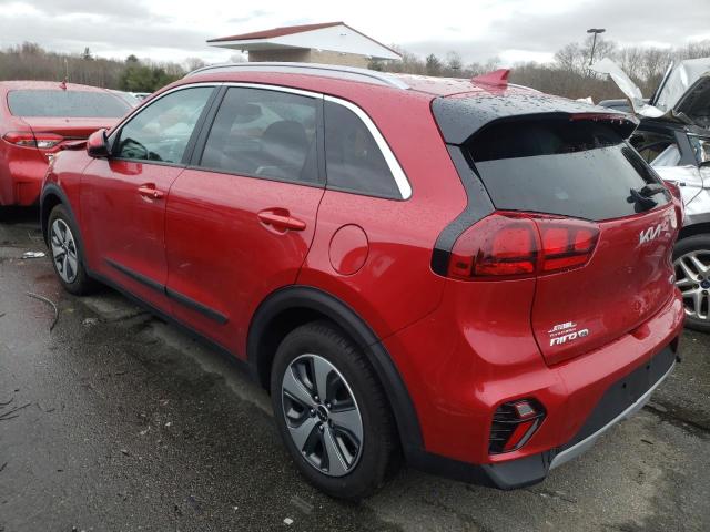 KNDCB3LC8N5536252 - 2022 KIA NIRO LX RED photo 2