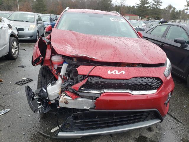 KNDCB3LC8N5536252 - 2022 KIA NIRO LX RED photo 5