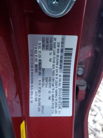 3MYDLBYV0KY515143 - 2019 TOYOTA YARIS L RED photo 12