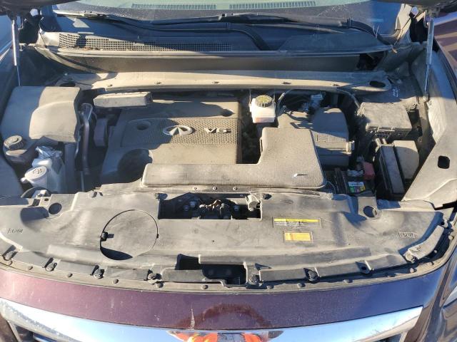 5N1AL0MM3DC352742 - 2013 INFINITI JX35 BURGUNDY photo 12