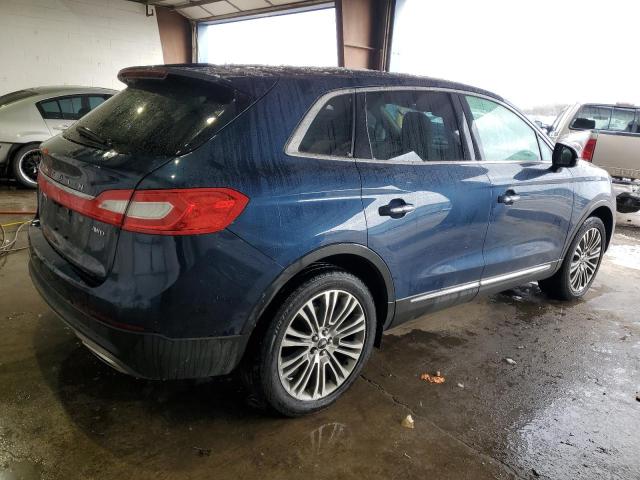 2LMPJ8LR6HBL47265 - 2017 LINCOLN MKX RESERVE BLUE photo 3