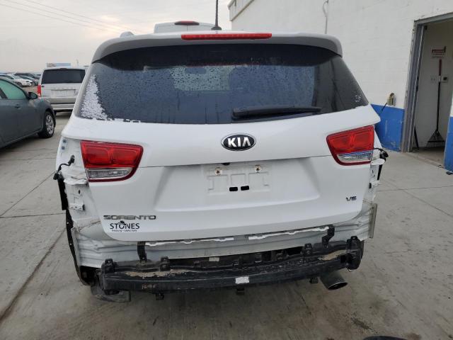 5XYPGDA58JG409029 - 2018 KIA SORENTO LX WHITE photo 6