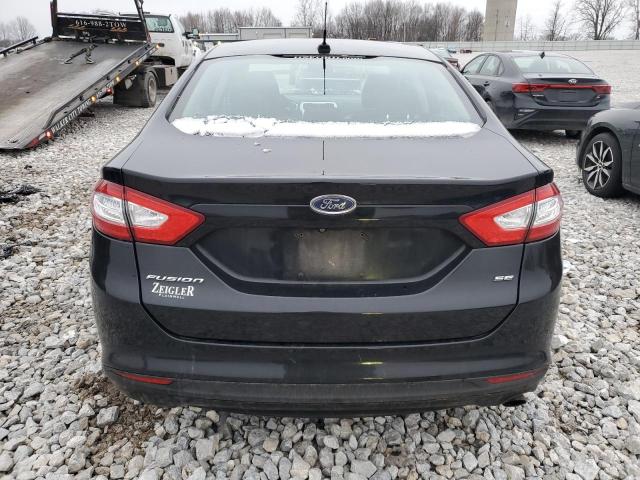 1FA6P0H73G5107182 - 2016 FORD FUSION SE BLACK photo 6