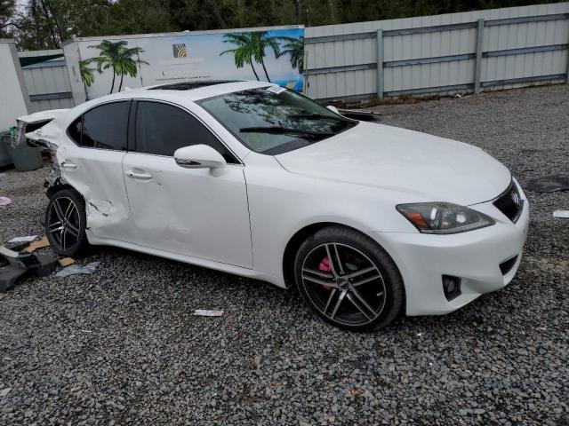 JTHCF5C24C2035671 - 2012 LEXUS IS 250 WHITE photo 4