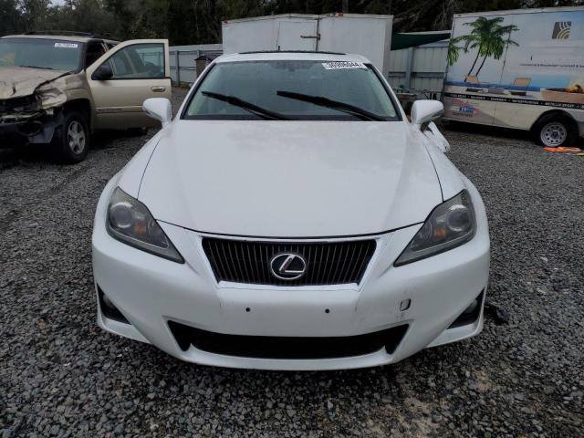 JTHCF5C24C2035671 - 2012 LEXUS IS 250 WHITE photo 5