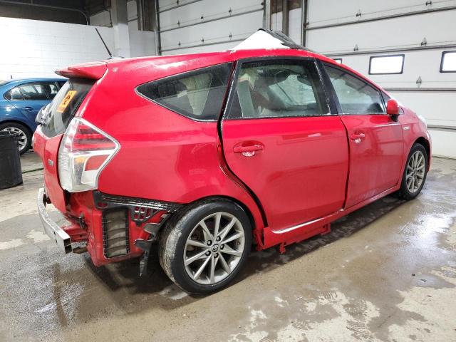 JTDZN3EU1FJ025028 - 2015 TOYOTA PRIUS V RED photo 3