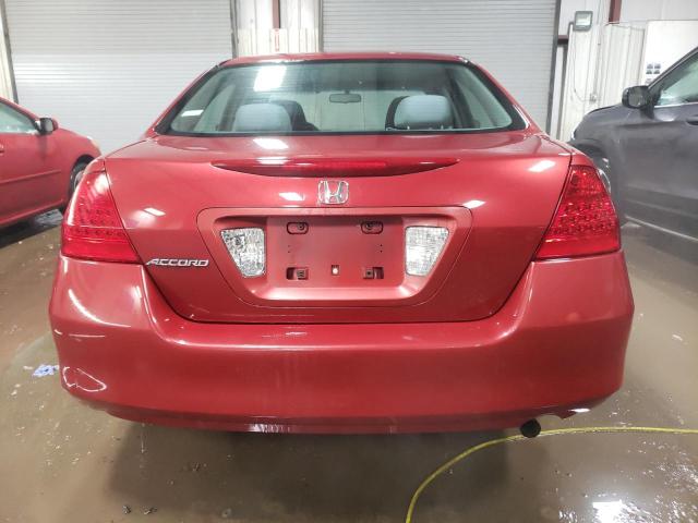 1HGCM56367A165606 - 2007 HONDA ACCORD SE RED photo 6