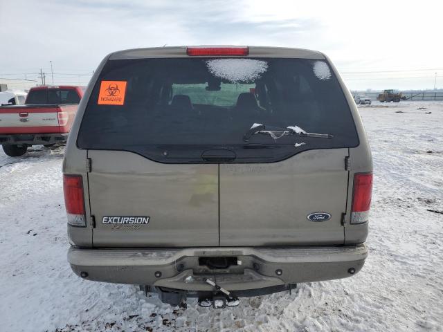 1FMSU43P54EA37532 - 2004 FORD EXCURSION LIMITED TAN photo 6