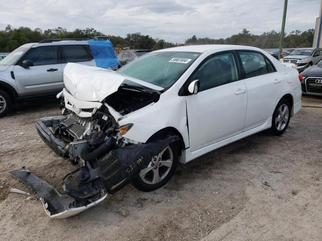 5YFBU4EE8DP155576 - 2013 TOYOTA COROLLA BASE WHITE photo 1