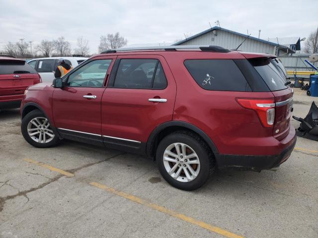 1FM5K7D86DGB38093 - 2013 FORD EXPLORER XLT RED photo 2