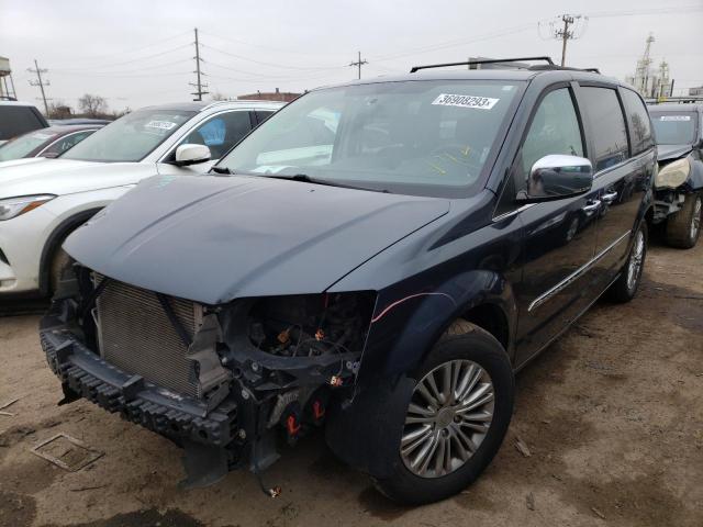 2C4RC1CGXDR767704 - 2013 CHRYSLER TOWN & COU TOURING L BLUE photo 1