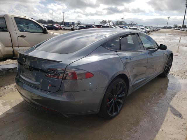 5YJSA1H14EFP28471 - 2014 TESLA MODEL S Մոխրագույն լուսանկար 3