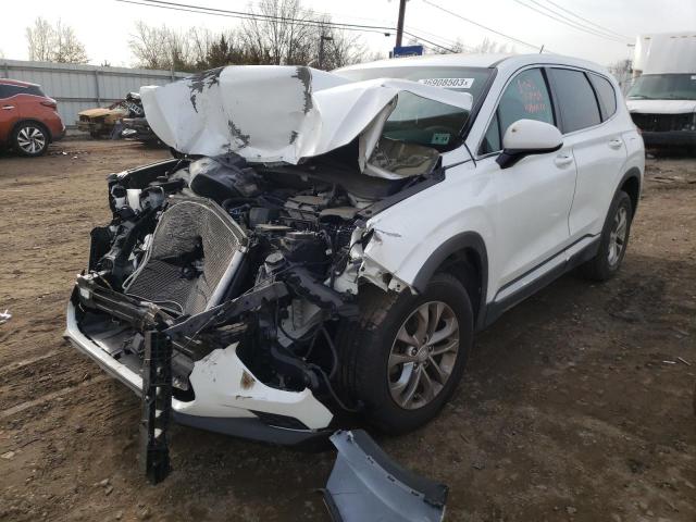 5NMS2CAD2KH092625 - 2019 HYUNDAI SANTA FE SE WHITE photo 1