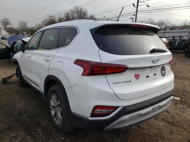 5NMS2CAD2KH092625 - 2019 HYUNDAI SANTA FE SE WHITE photo 2