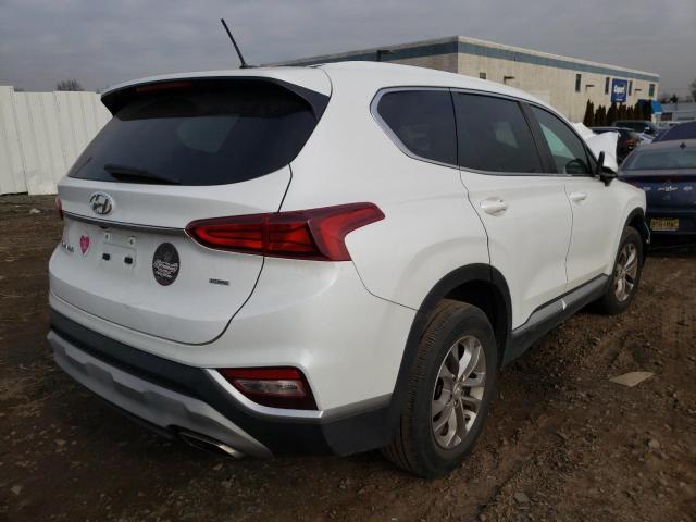 5NMS2CAD2KH092625 - 2019 HYUNDAI SANTA FE SE WHITE photo 3