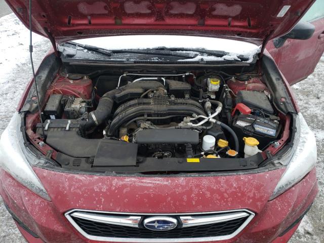 4S3GTAA60H3725042 - 2017 SUBARU IMPREZA RED photo 11