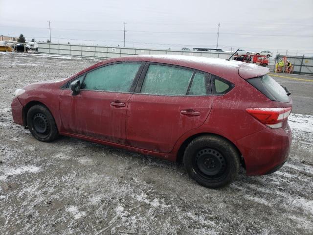 4S3GTAA60H3725042 - 2017 SUBARU IMPREZA RED photo 2