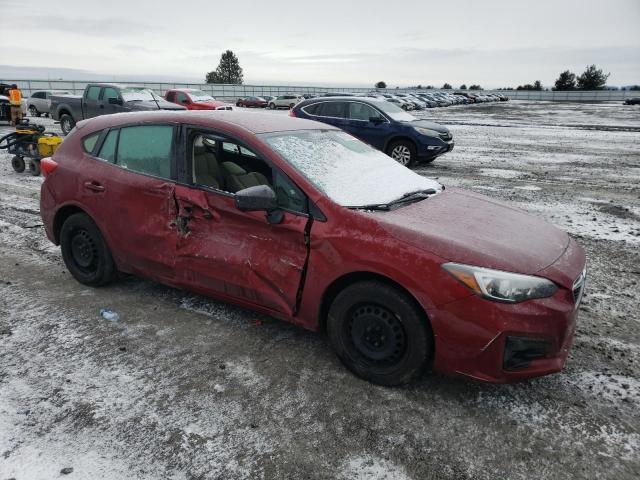 4S3GTAA60H3725042 - 2017 SUBARU IMPREZA RED photo 4