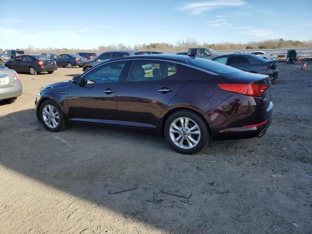 KNAGN4A78B5048786 - 2011 KIA OPTIMA EX BURGUNDY photo 2