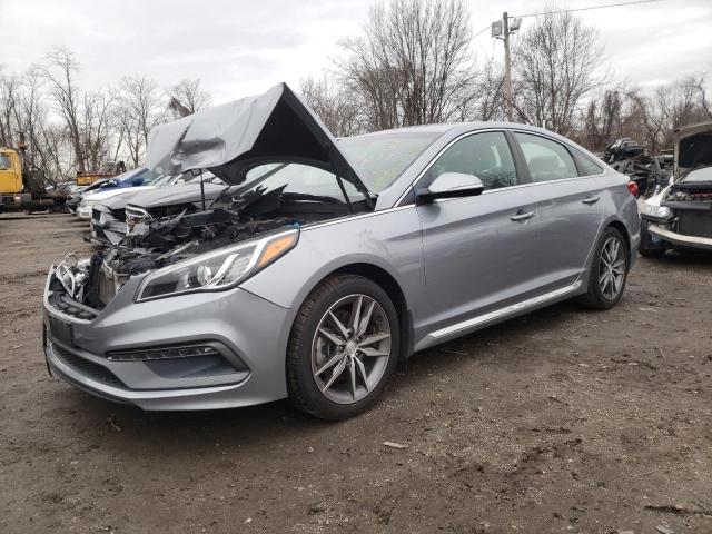 5NPE34AB4HH462791 - 2017 HYUNDAI SONATA SPORT SILVER photo 1