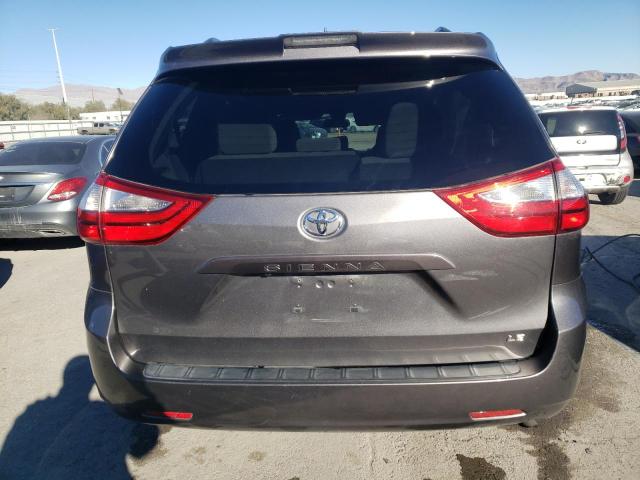 5TDKZ3DC2JS903723 - 2018 TOYOTA SIENNA LE GRAY photo 6