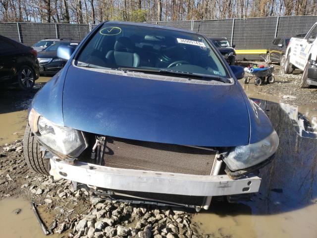 2HGFG12978H552210 - 2008 HONDA CIVIC EXL BLUE photo 5