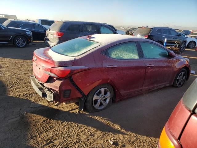 5NPDH4AE1EH455512 - 2014 HYUNDAI ELANTRA SE RED photo 3